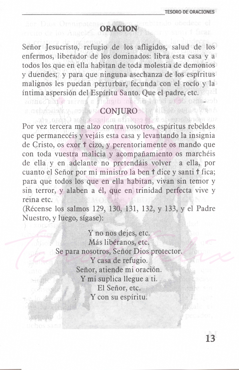 Libro Tesoro De Oraciones Cruz De Caravaca - Corona Mística