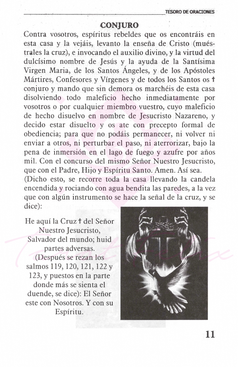Libro Tesoro De Oraciones Cruz De Caravaca - Corona Mística