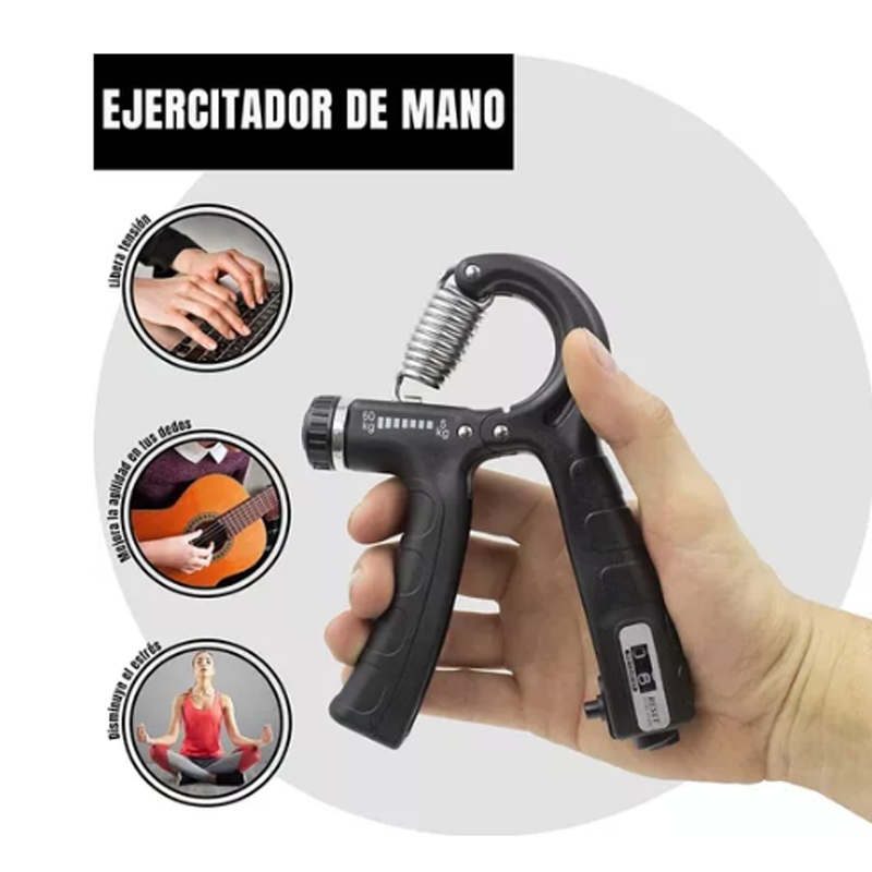 Hand Grip Ejercitador De Mano Ejercitador Antebrazo 2 Pinzas