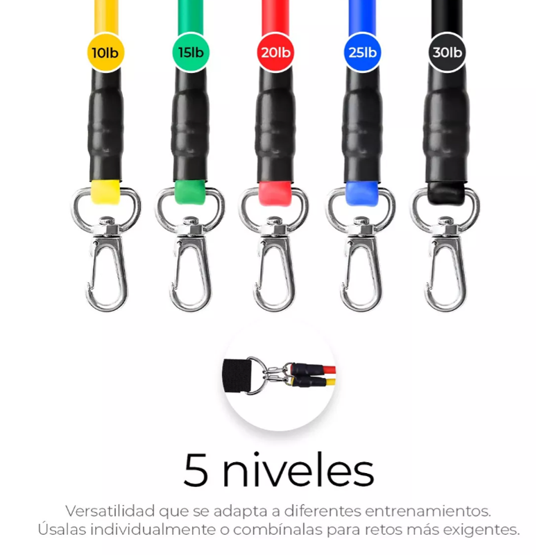 Bandas De Resistencia Gimnasio Ligas Ejercicio Yoga Fitness