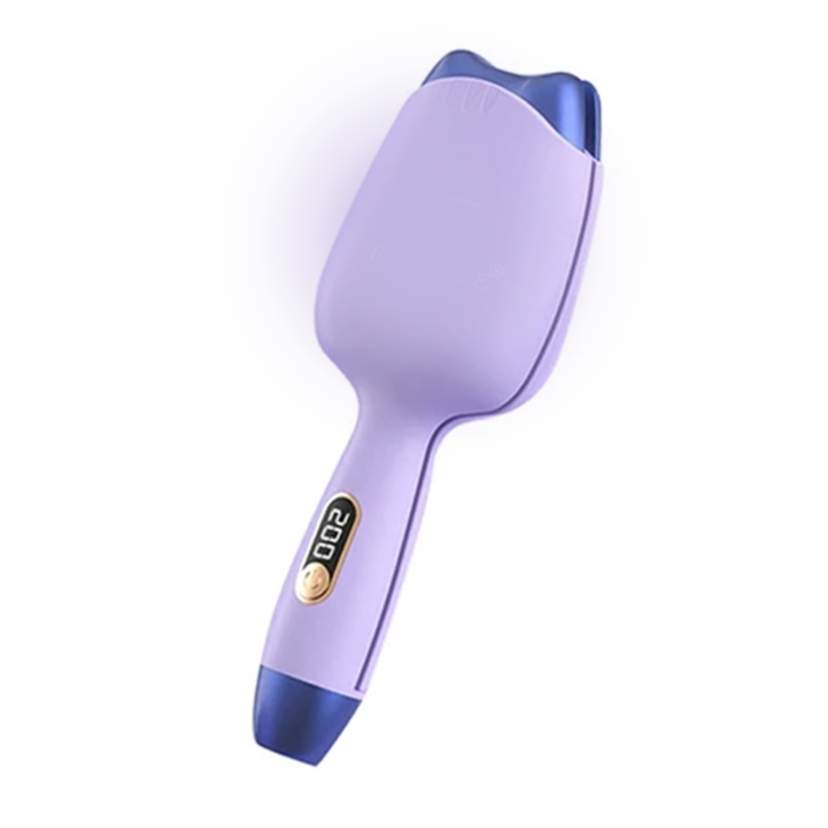 Plancha Waflera Para El Cabello Ondas De Sirena Color Morado
