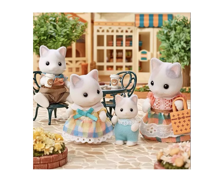 Sylvanian Families Gatos Latte Cat Café  Ternurines