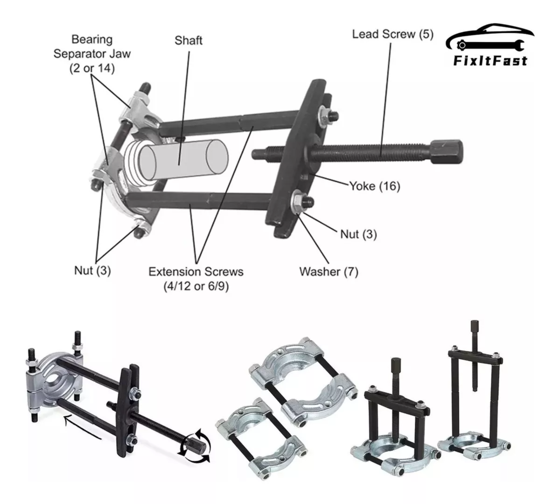 Juego De Extractores De Rodamientos 