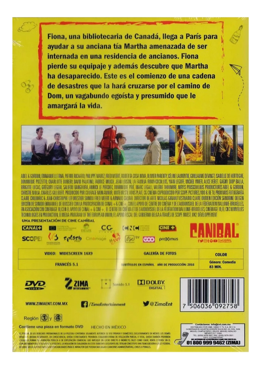 Perdidos En Paris Lost In Paris Dominique Abel Pelicula Dvd.