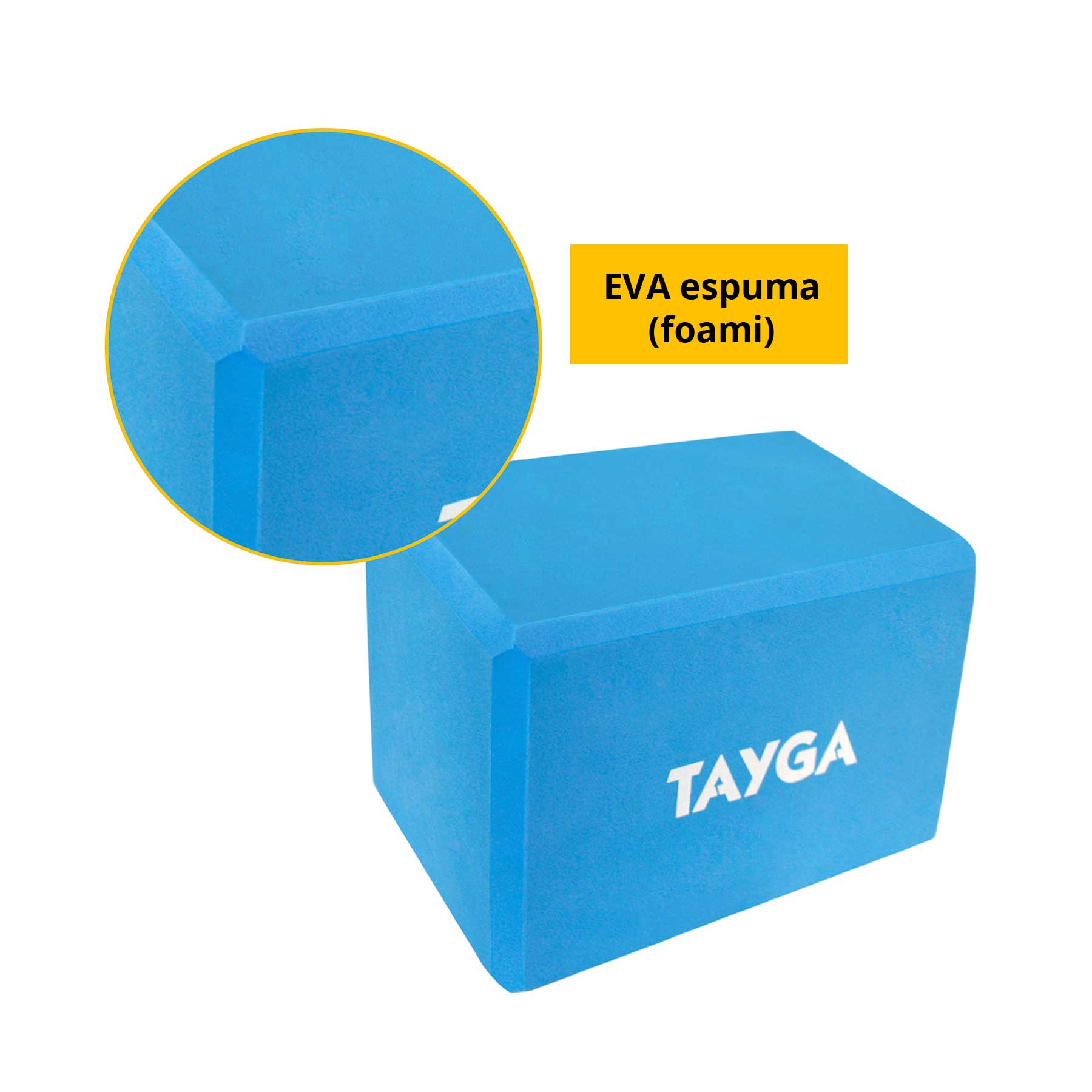 Tayga block bloque EVA espuma de alta densidad para yoga 