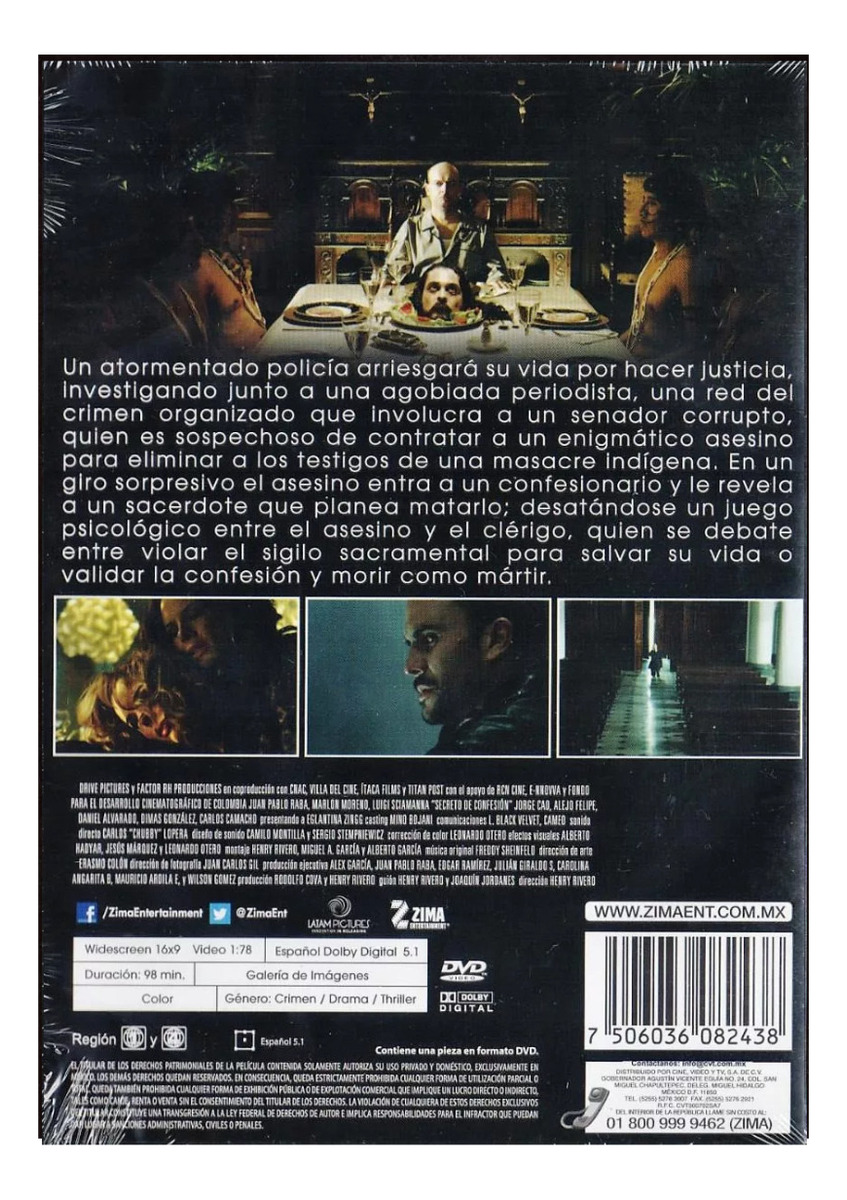 Secreto De Confesion Juan Pablo Raba Pelicula Dvd