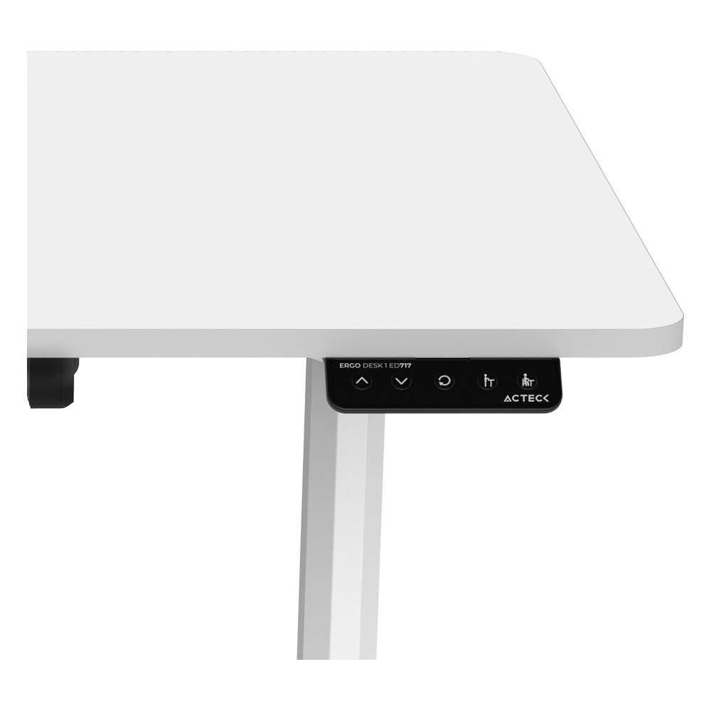 Acteck Escritorio Ajustable Ergo Desk 1 ED717, 110 x 60cm, Blanco