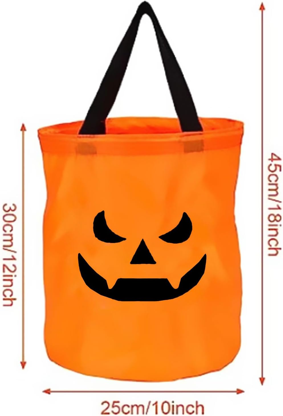 2 Bolsas Dulces Halloween Luz LED Truco o Trato Cubo Calabaza Grandes Niños