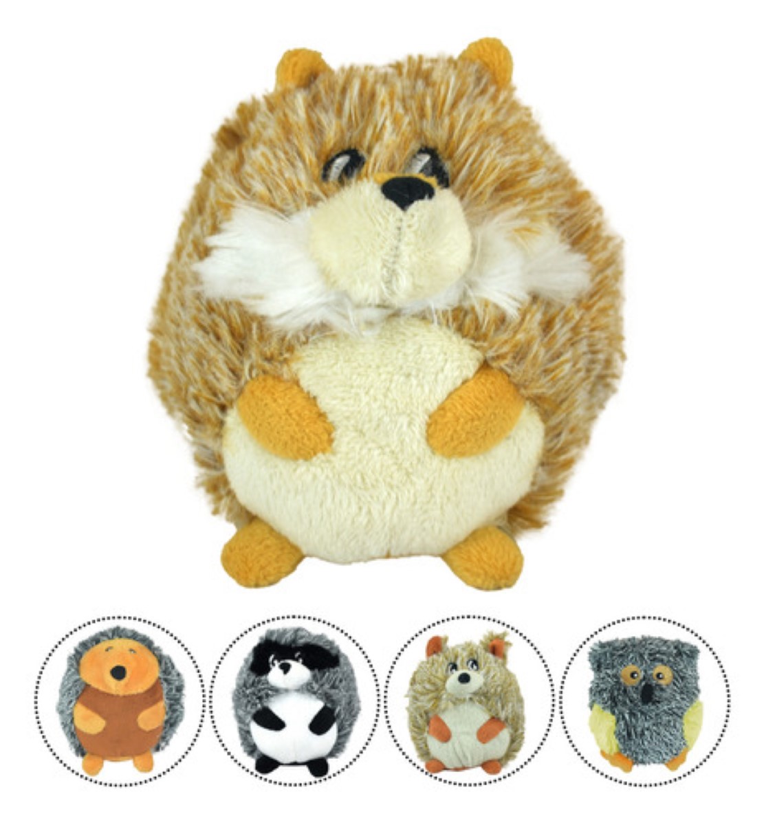 Juguete Para Perro Peluche Buddies Diseño Castor CAFE 