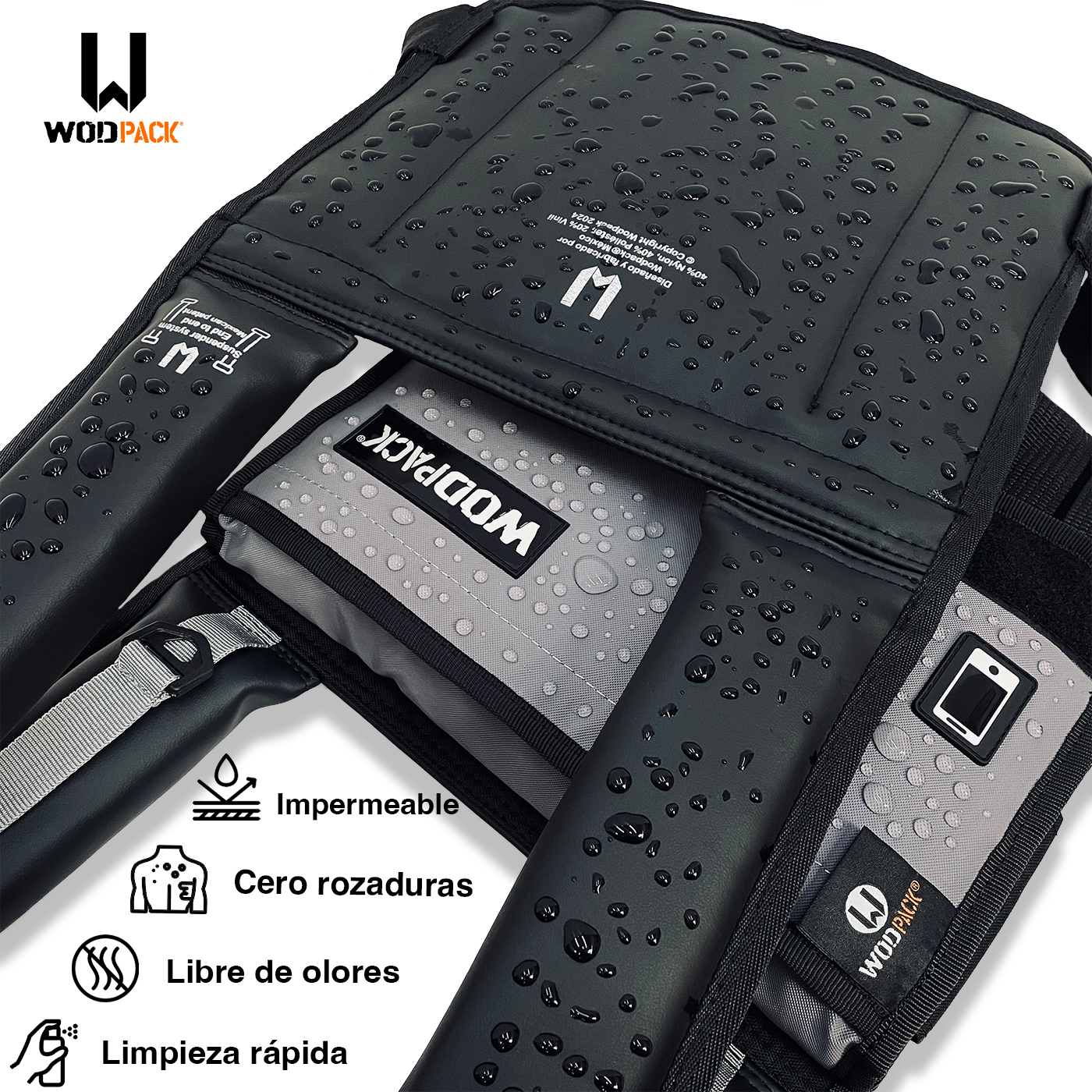 Chaleco de peso Elite 22 K Gray WODPACK, Running, Rucking, Crossfit.
