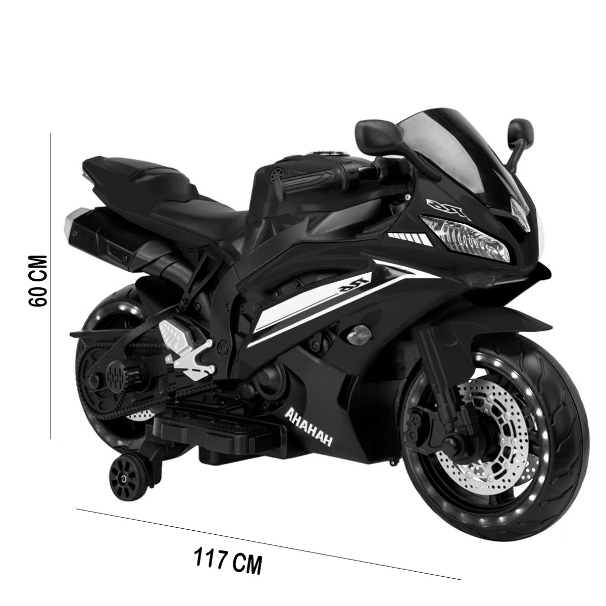 Moto Deportiva Electrica R6 Montable 12V A-666 Rosa