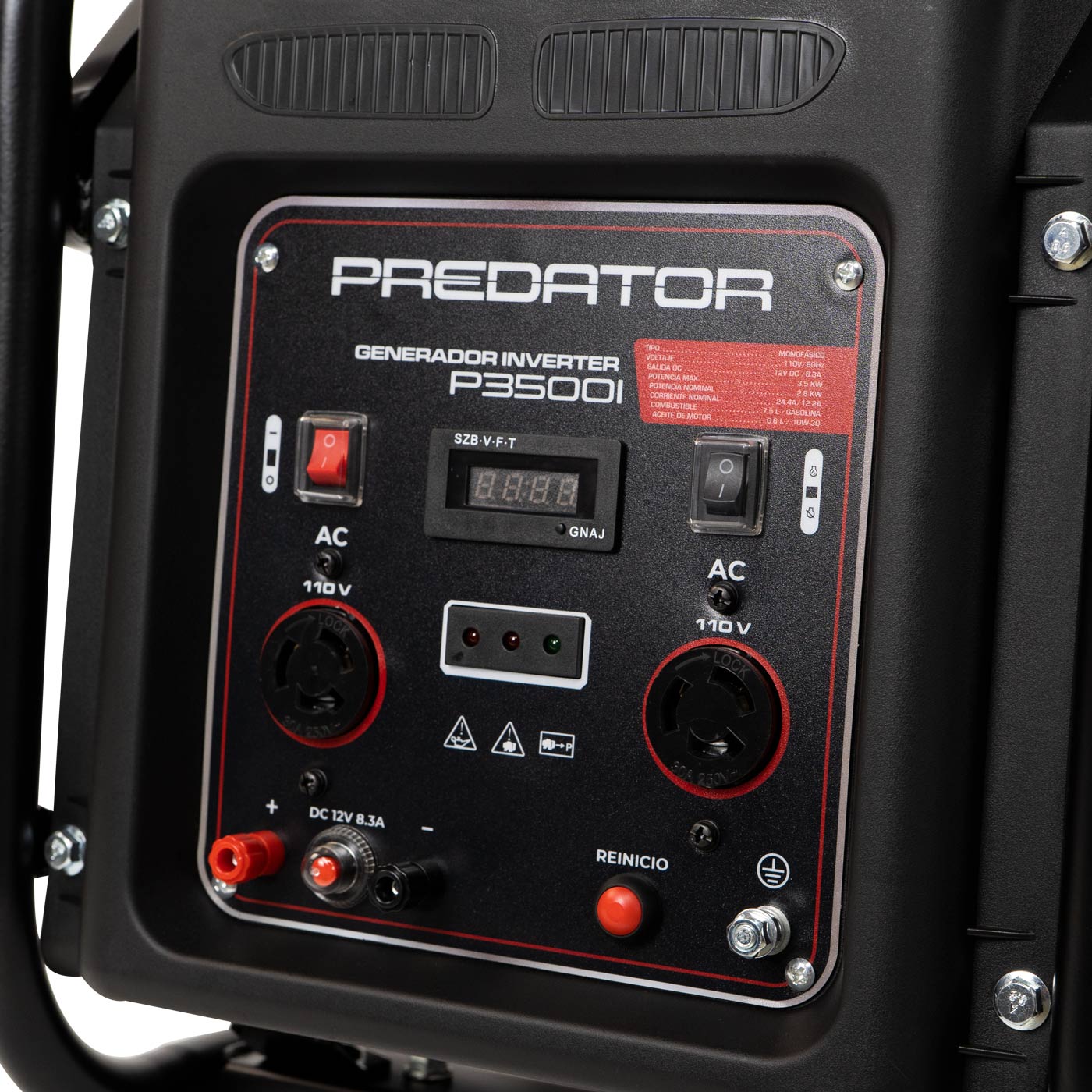 Generador Predator Inverter 3500 watts 110v/60hz - P3500I