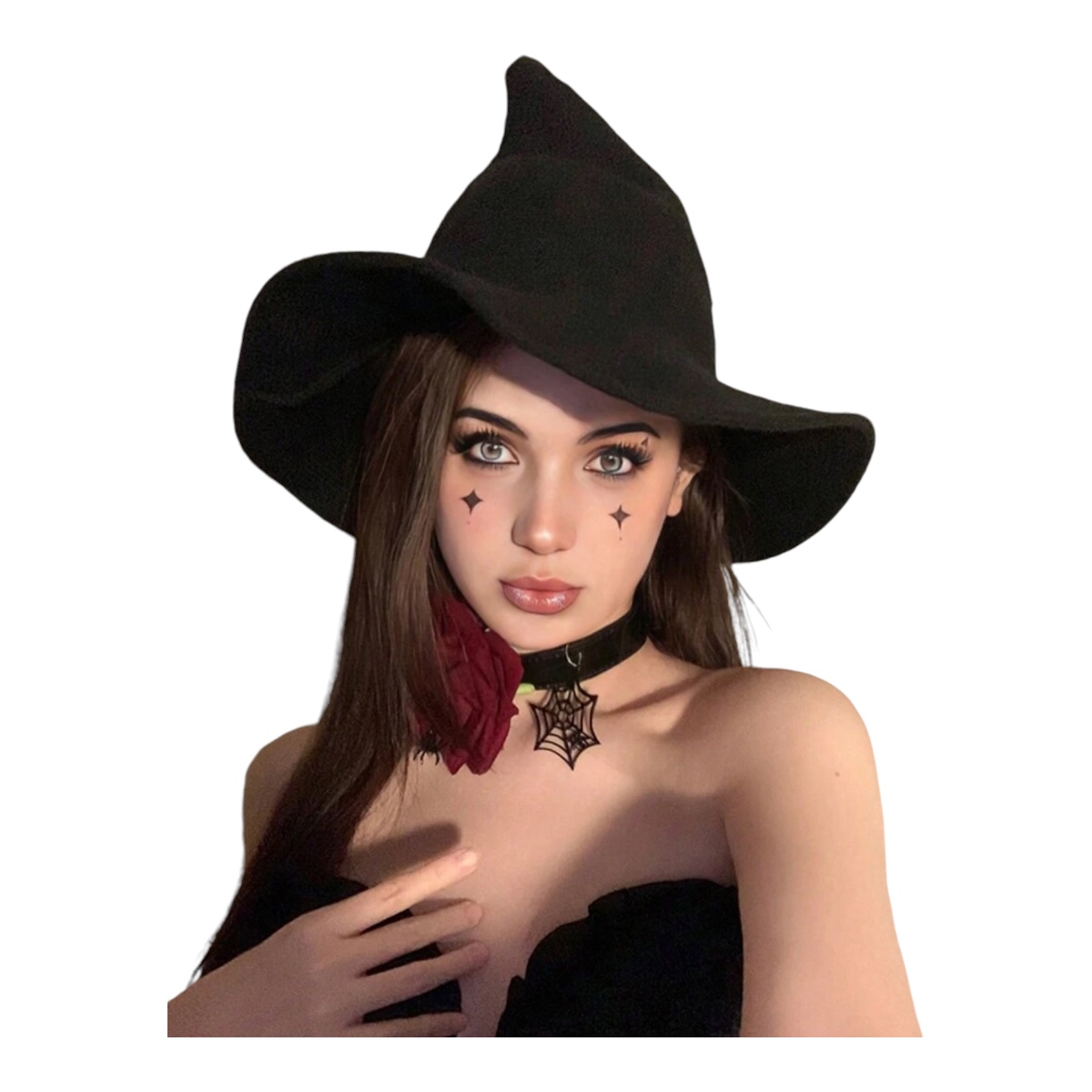 Disfraz Bruja Gorro Sombrero De Bruja Halloween Para Mujer