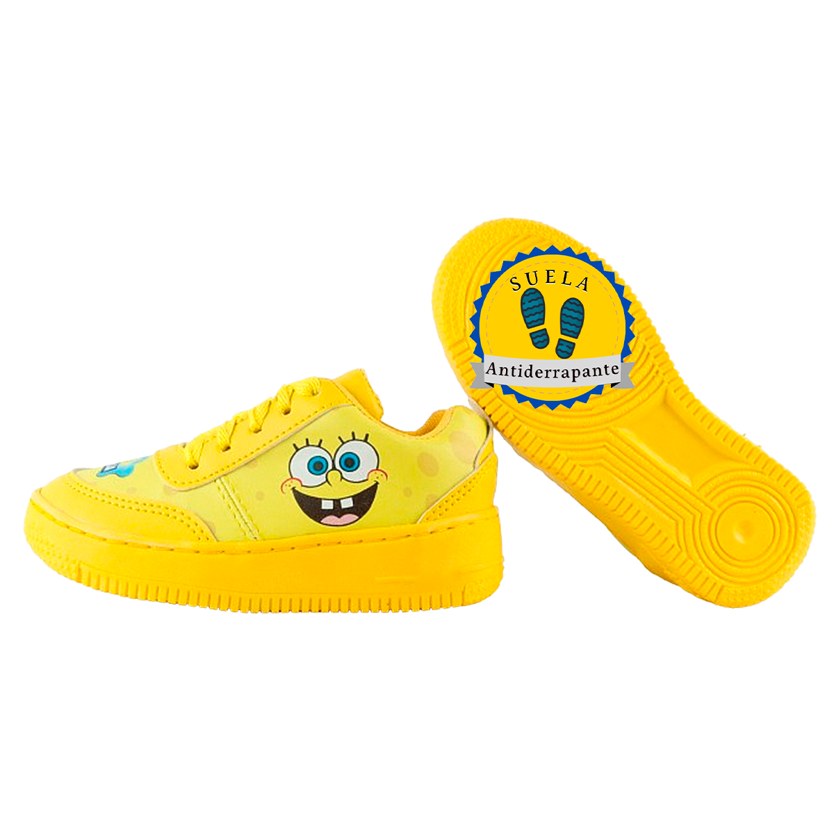 Tenis Niño Bob Esponja Amarillo Cómodos Cosidos 309-N-ABE