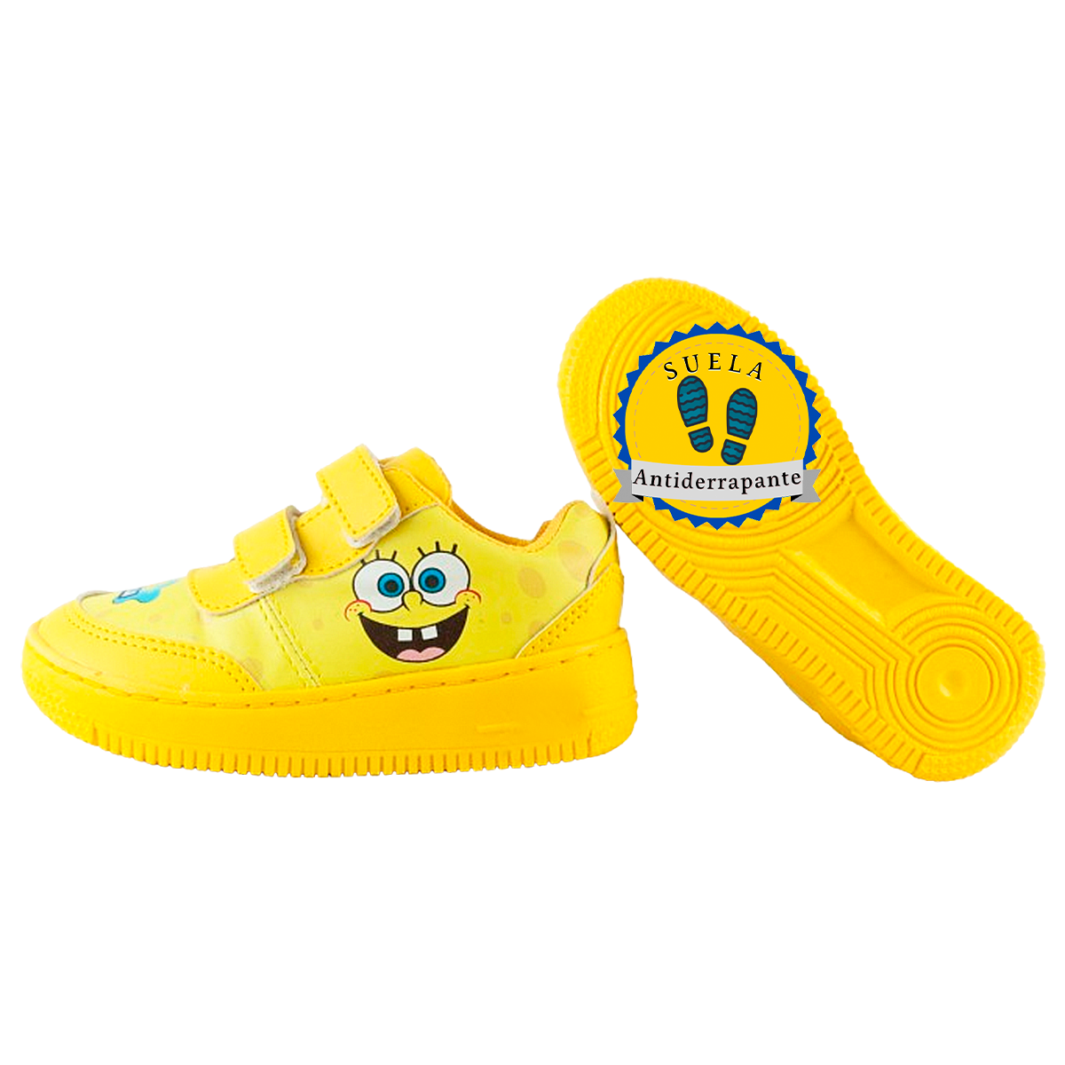 Tenis Niño Bob Esponja Amarillo Cómodos Cosidos 310-A-ABE