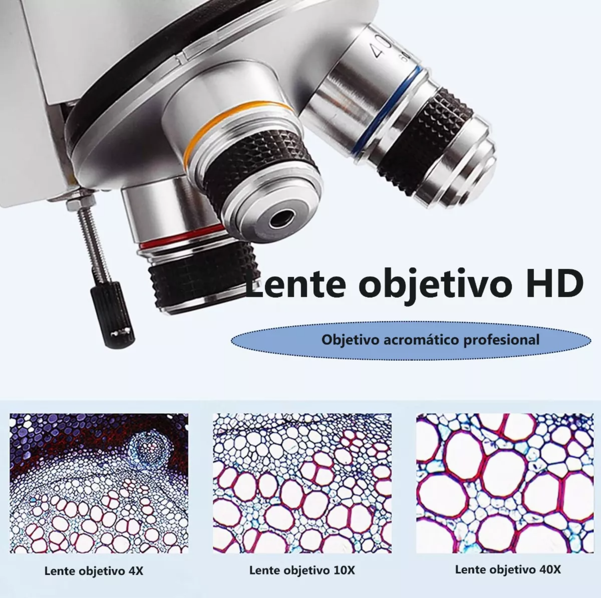 Microscopio Optico Infantil 2000x Juguete Educativo Niños Hd