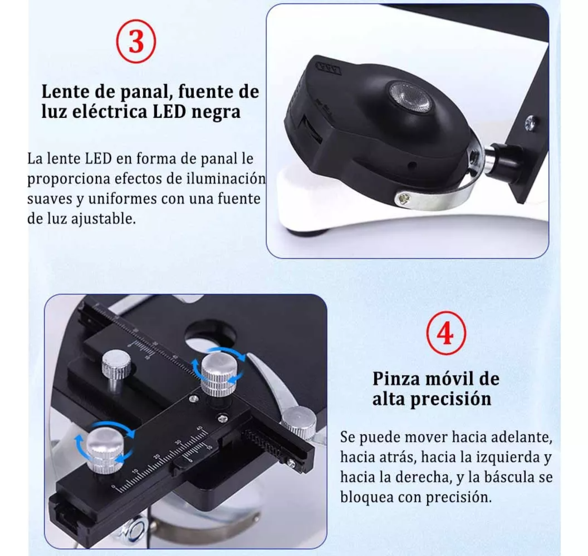 Microscopio Optico Infantil 2000x Juguete Educativo Niños Hd
