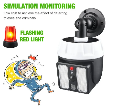 camara simulada (dummy) lampara solar