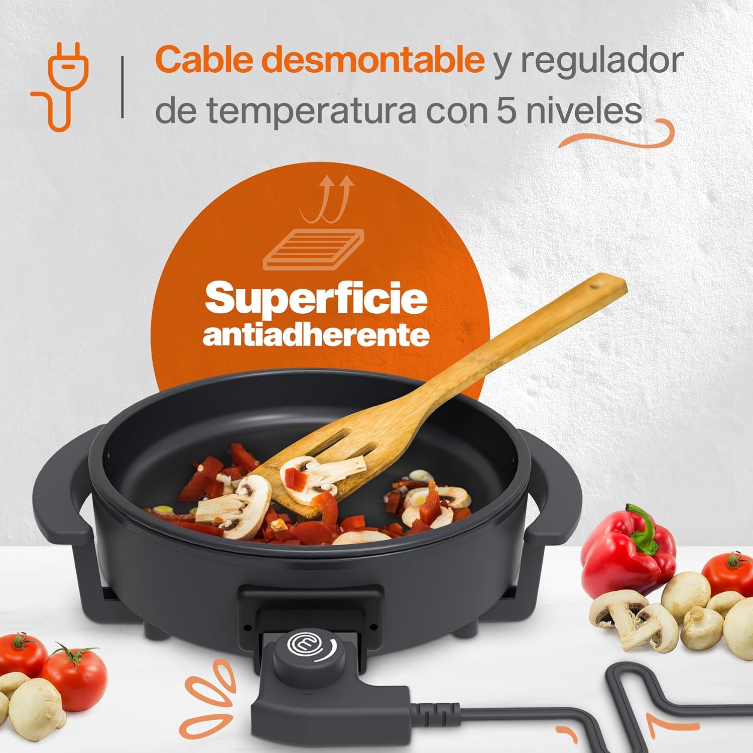 Forno Per Pizza Elettrico Petra | 1200W, Pietra Da 30 Cm, 5 Impostazioni Calore, Cuoce In 5 Minuti