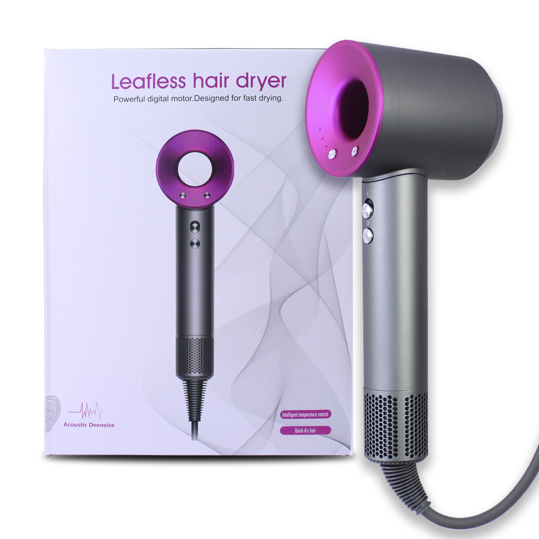 Secadora de Cabello tipo Dayson Aire frio y Caliente Con 4 peines para distintos tipos de cabello