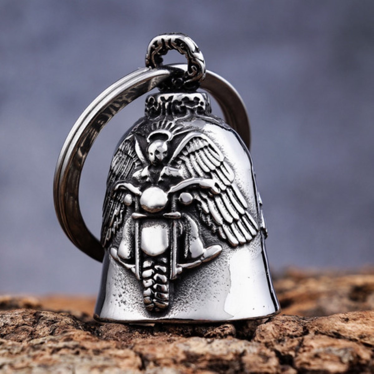 Campana Biker Amuleto Motos Guardian Bell Proteccion PLATA