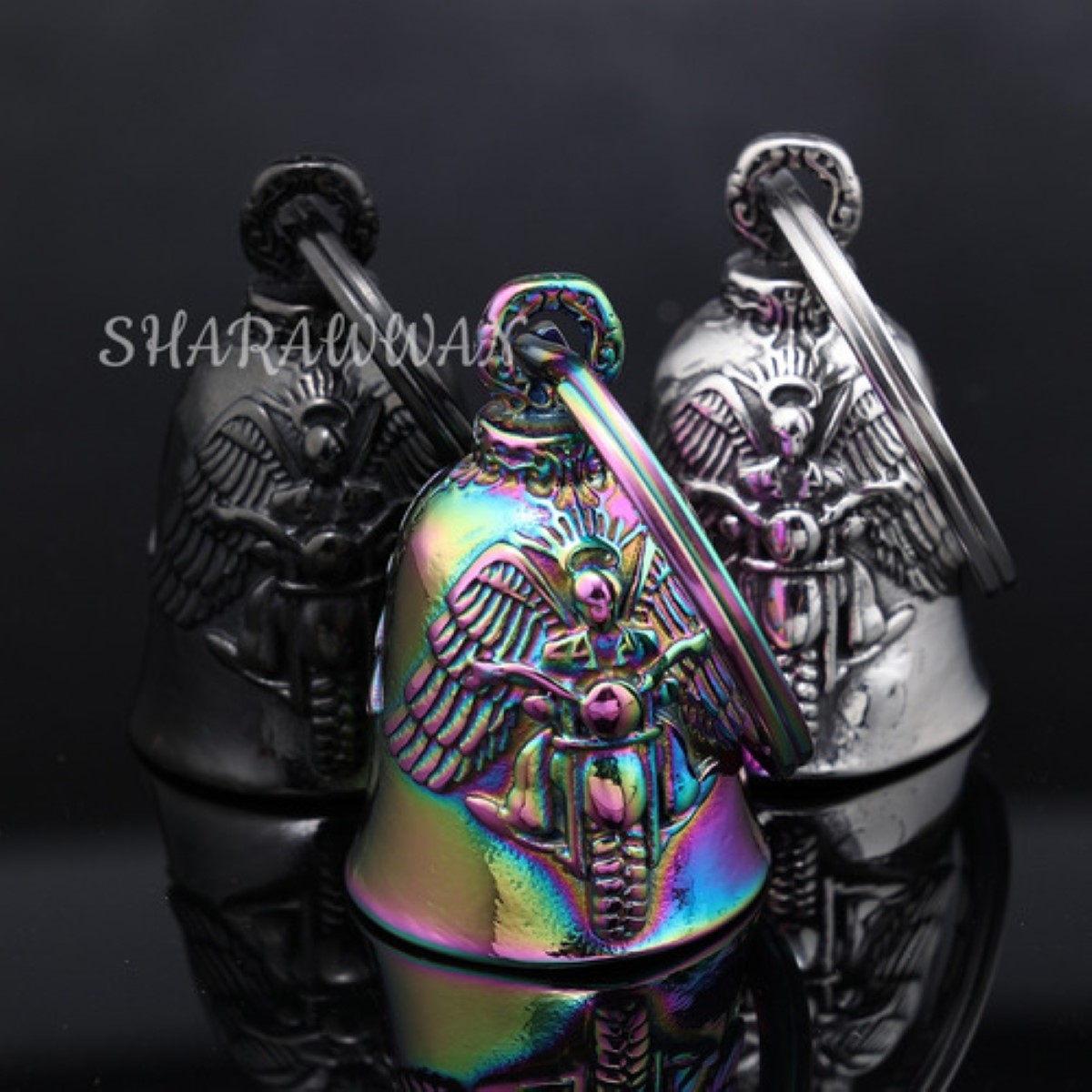 Campana Biker Amuleto Motos Guardian Bell Proteccion PLATA