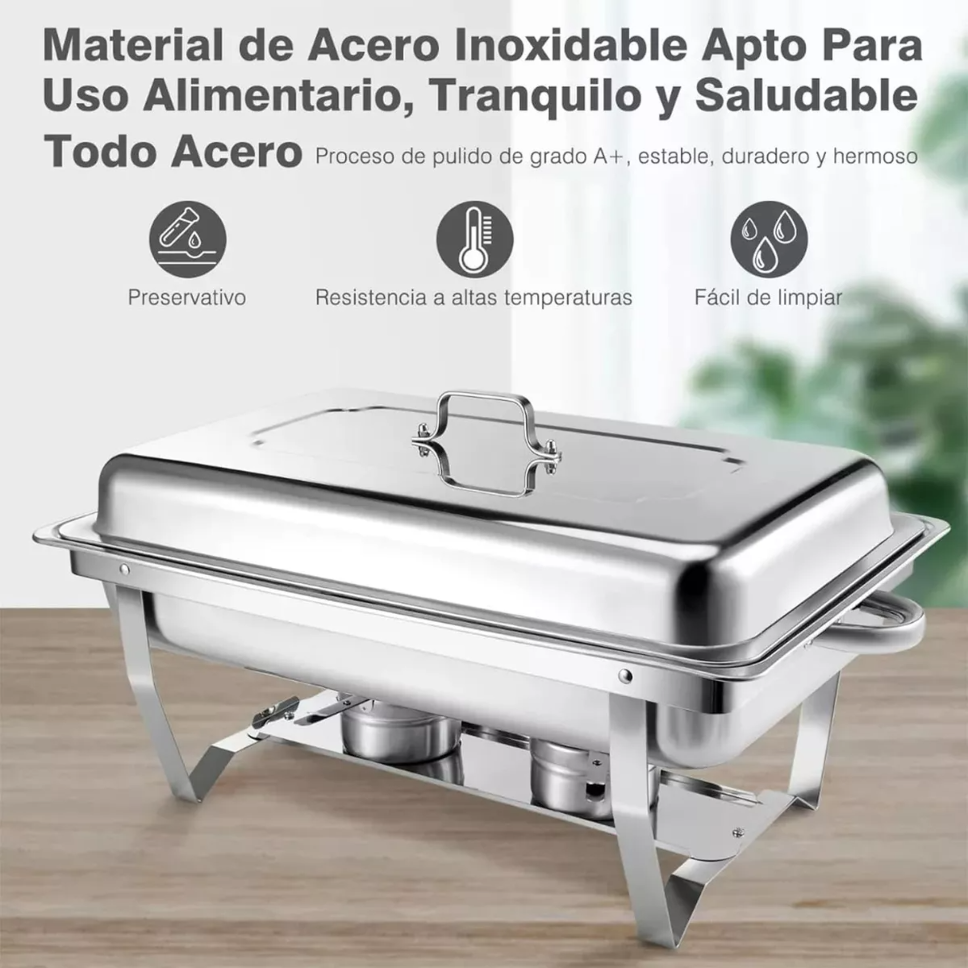Ollas Vaporeras Cacerolas De Acero Inoxidable Y 2 Insertos