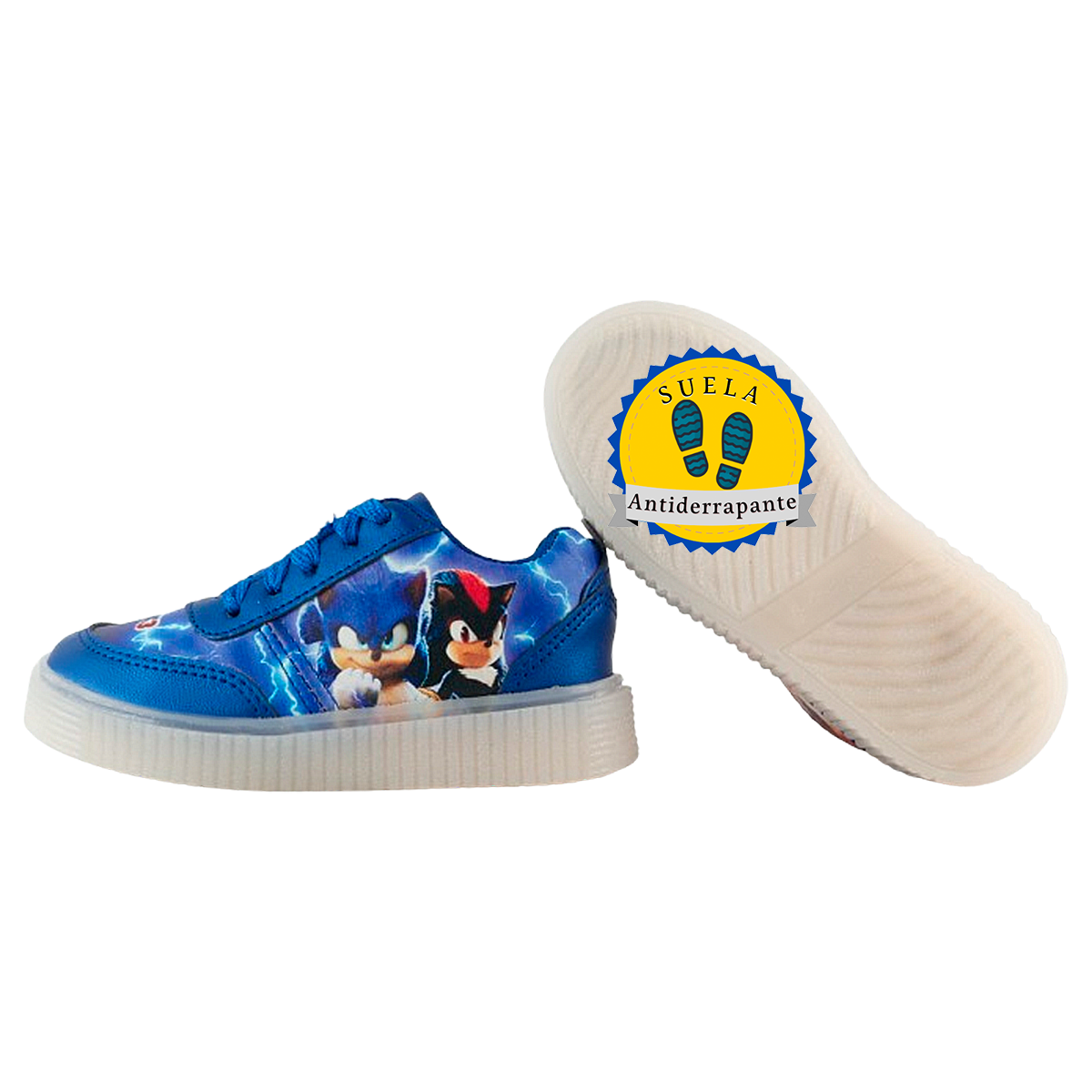 Tenis Niños Sonic 3 Luces Leds Deportivos Videojuego 770-RRS