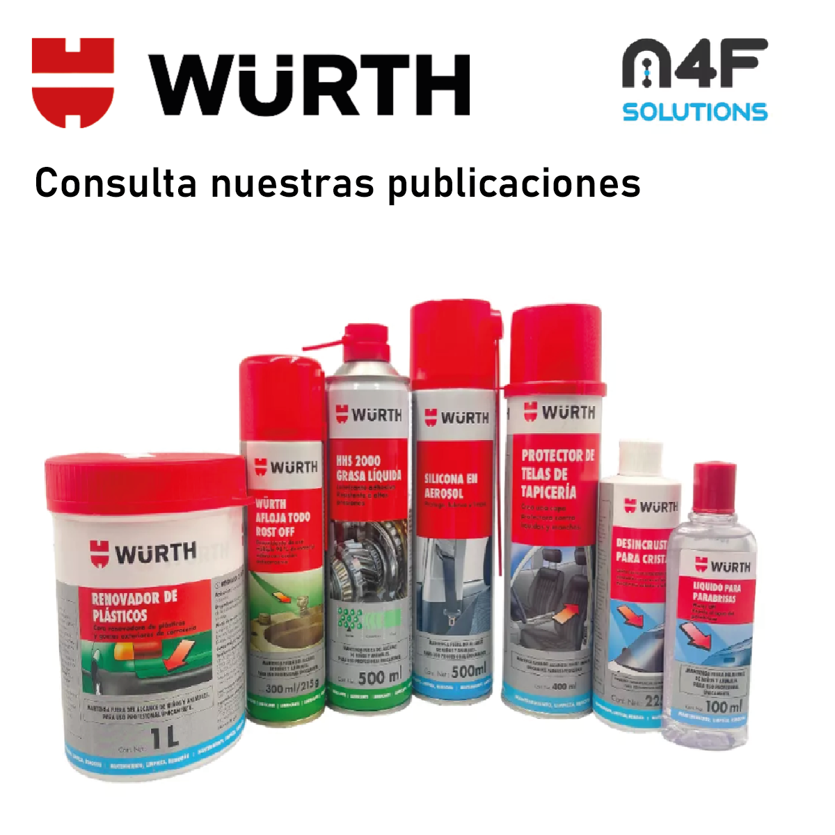 Wurth Silicona Protector Abrillantador Plásticos 500 mL 1 pz