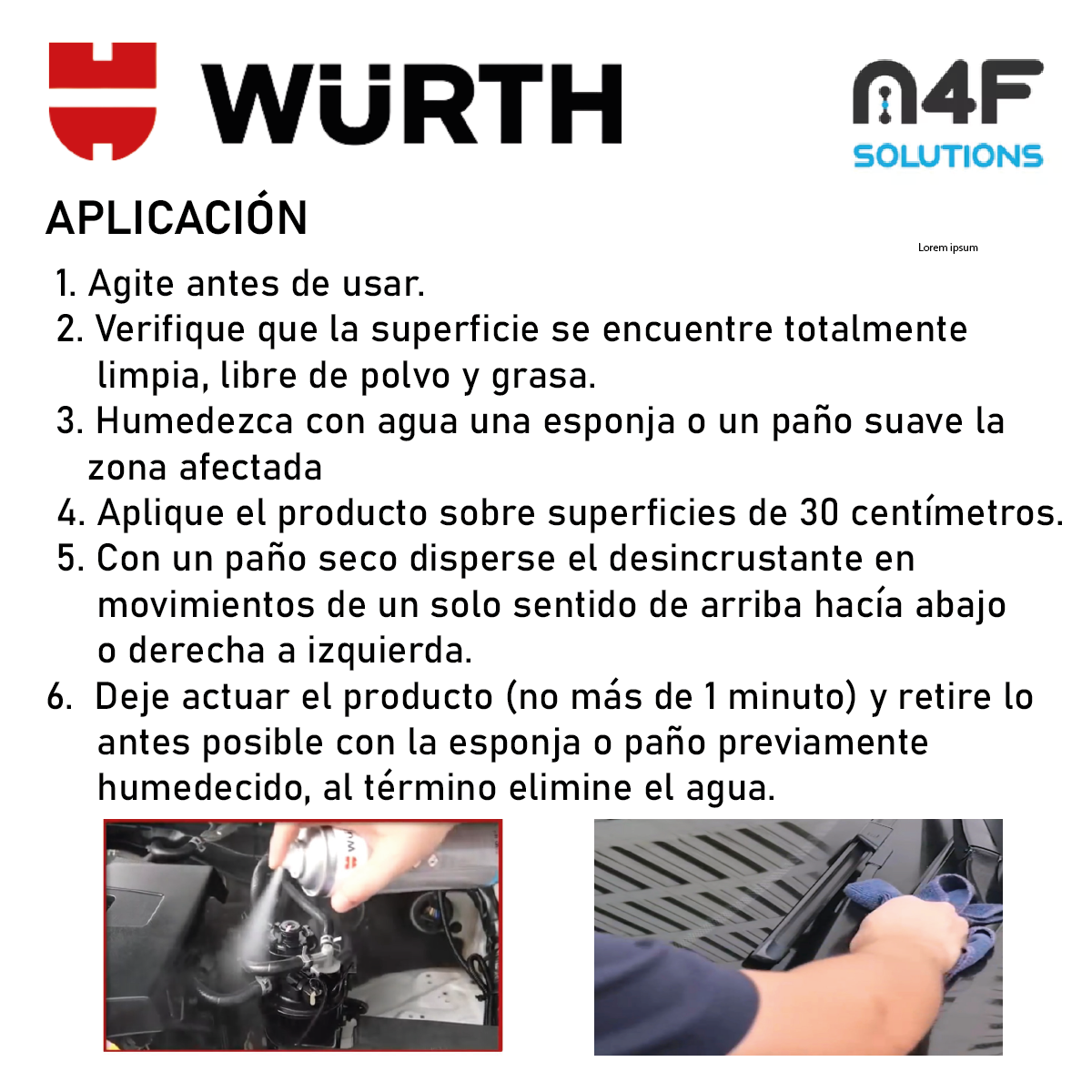 Wurth Silicona Protector Abrillantador Plásticos 500 mL 1 pz