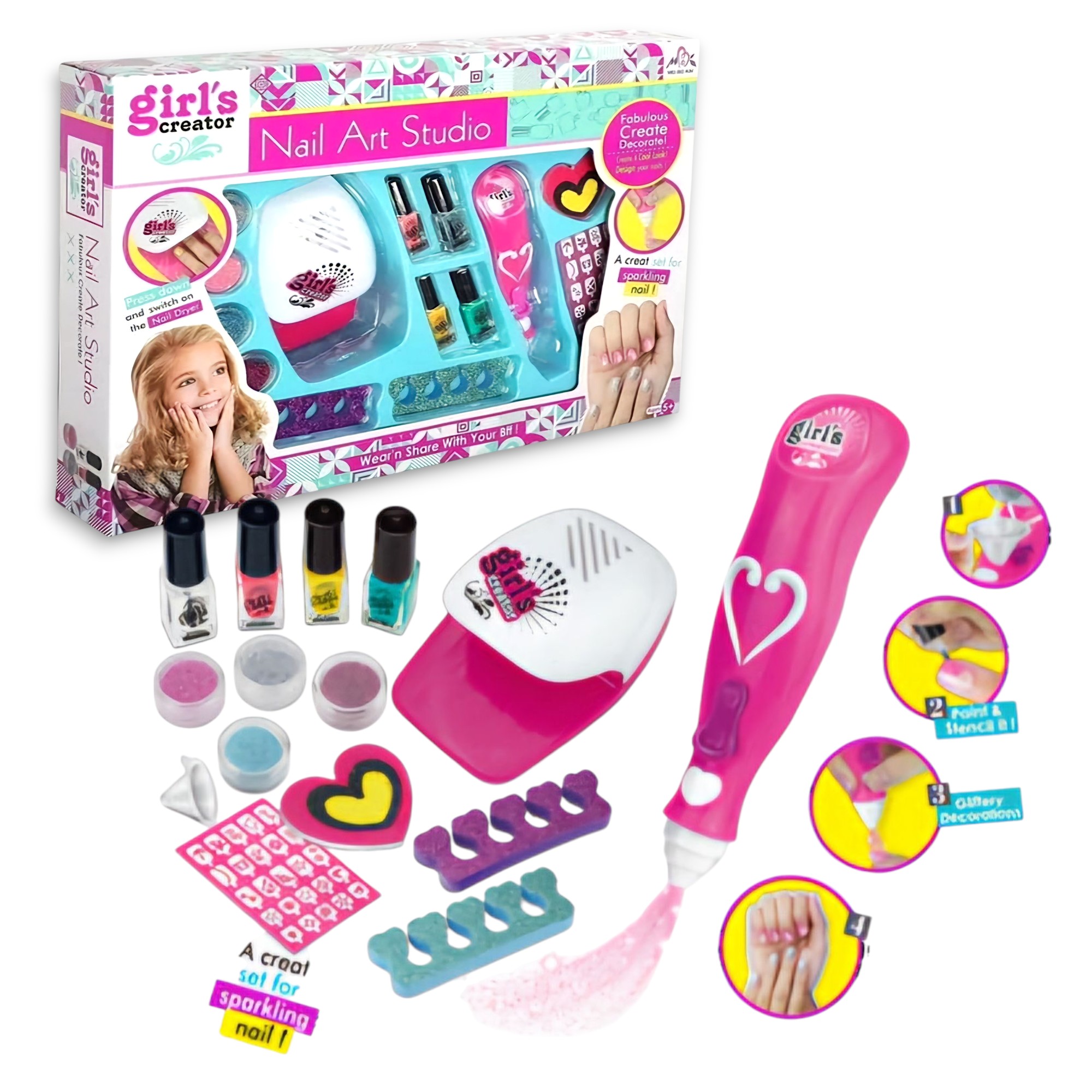 CYC Bisuteria Kit Para Pintar Uñas Juguete B1206754