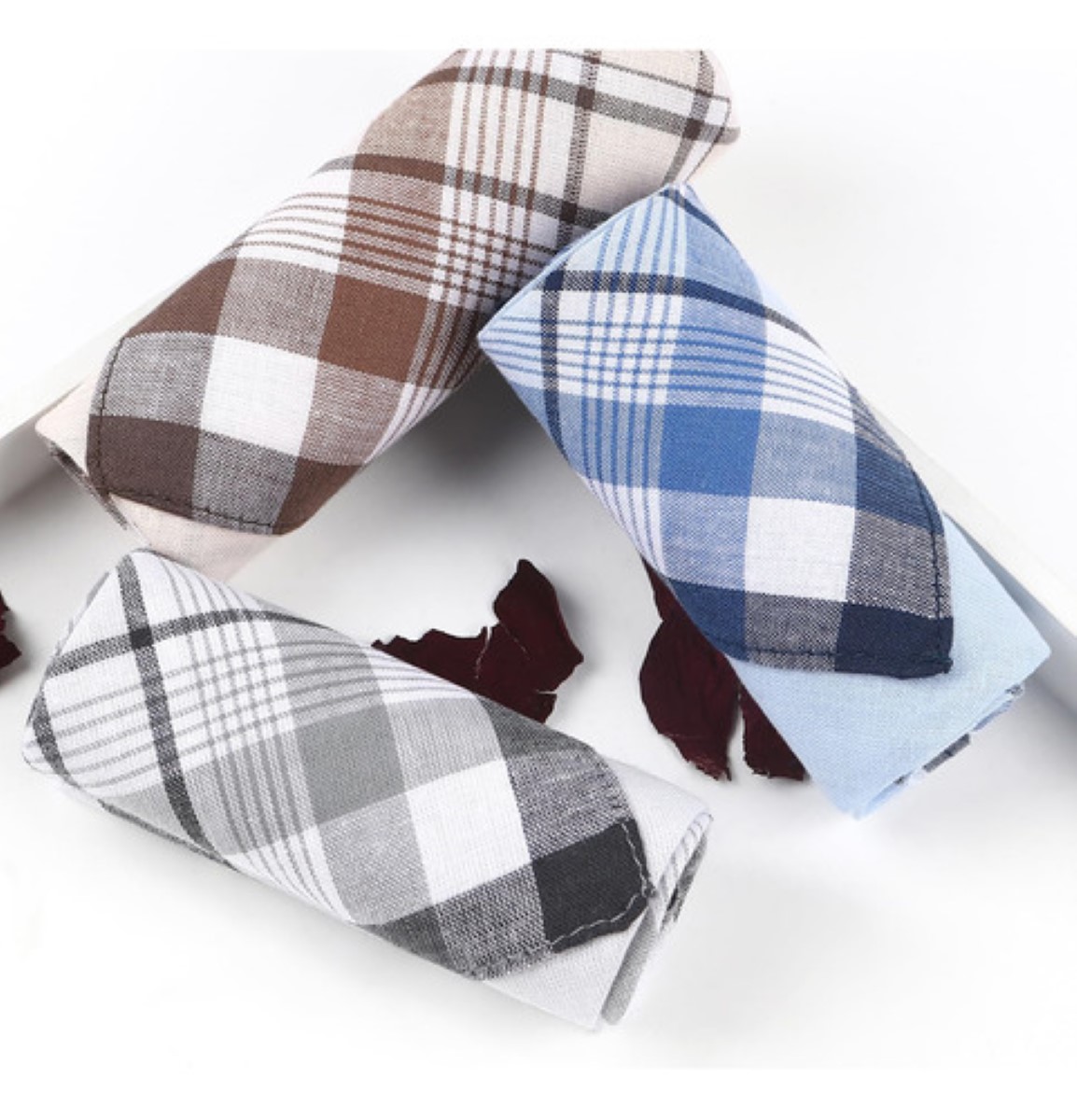 12 Pañuelos De Algodón De 40 Cm Para Hombre colores