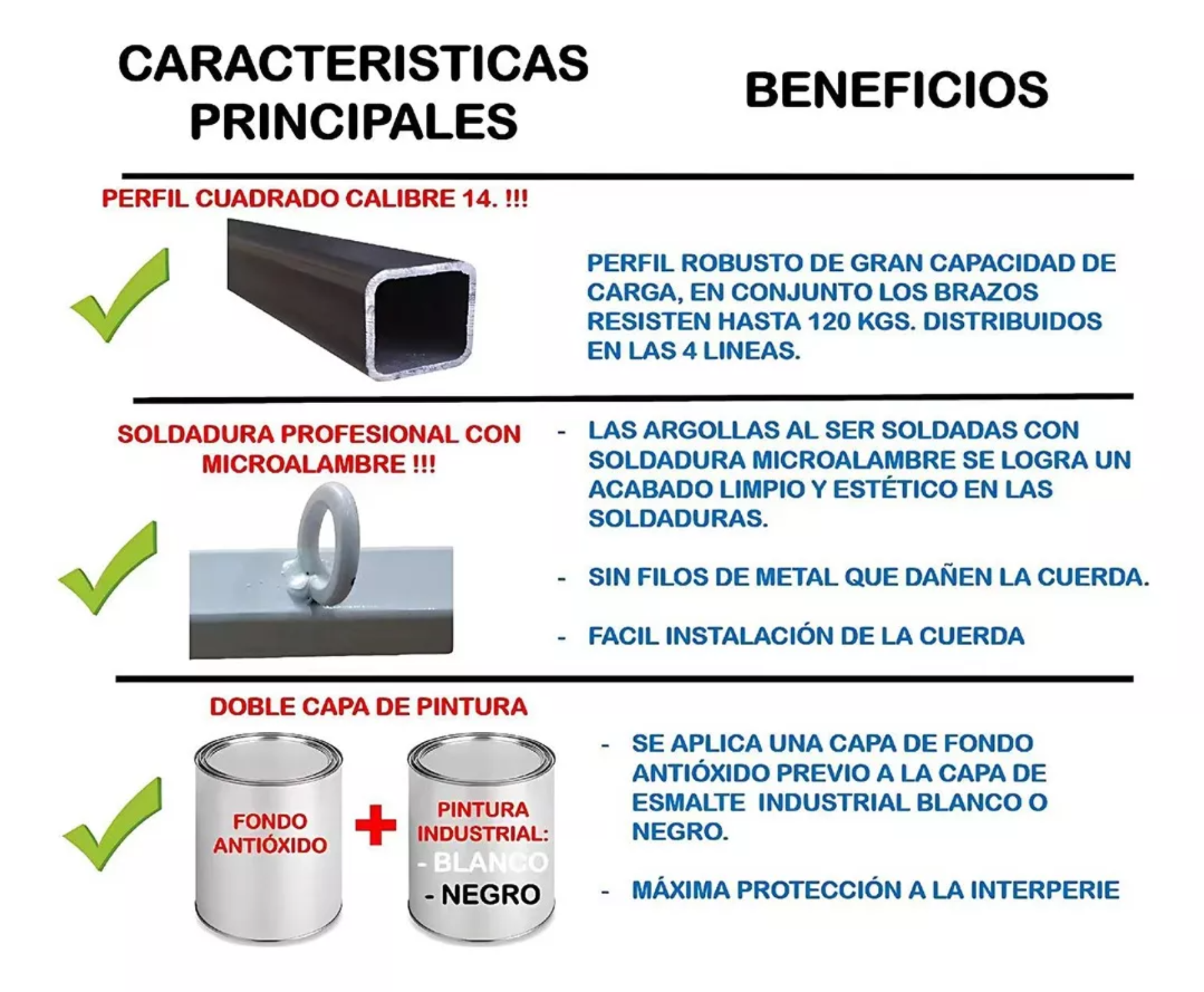 Tendedero Plegable Abatible Retráctil Metal Y 50 Pinzas Ropa