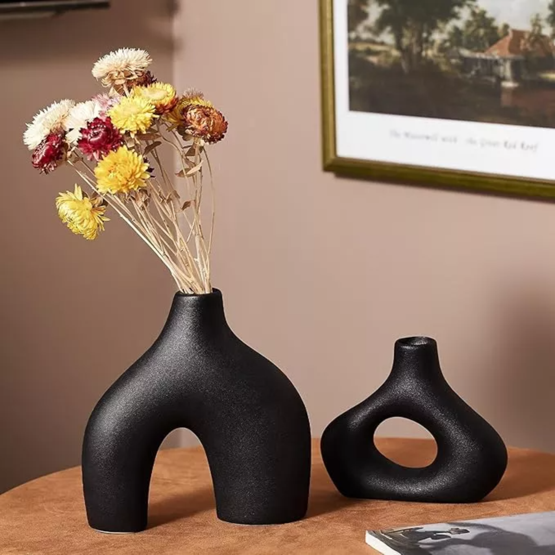 2 Floreros Decorativos Modernos Para Mesa Jarron Decorativo