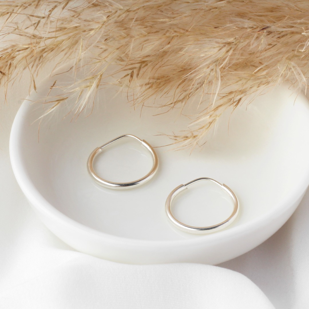 Arracadas mini de plata .925, Joyería para Mujer de Anante Joyería