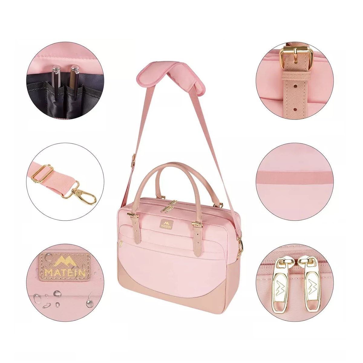 Maletín Bolsa Para Laptop Dama 17 In Mochilas Para Mujer Rosa