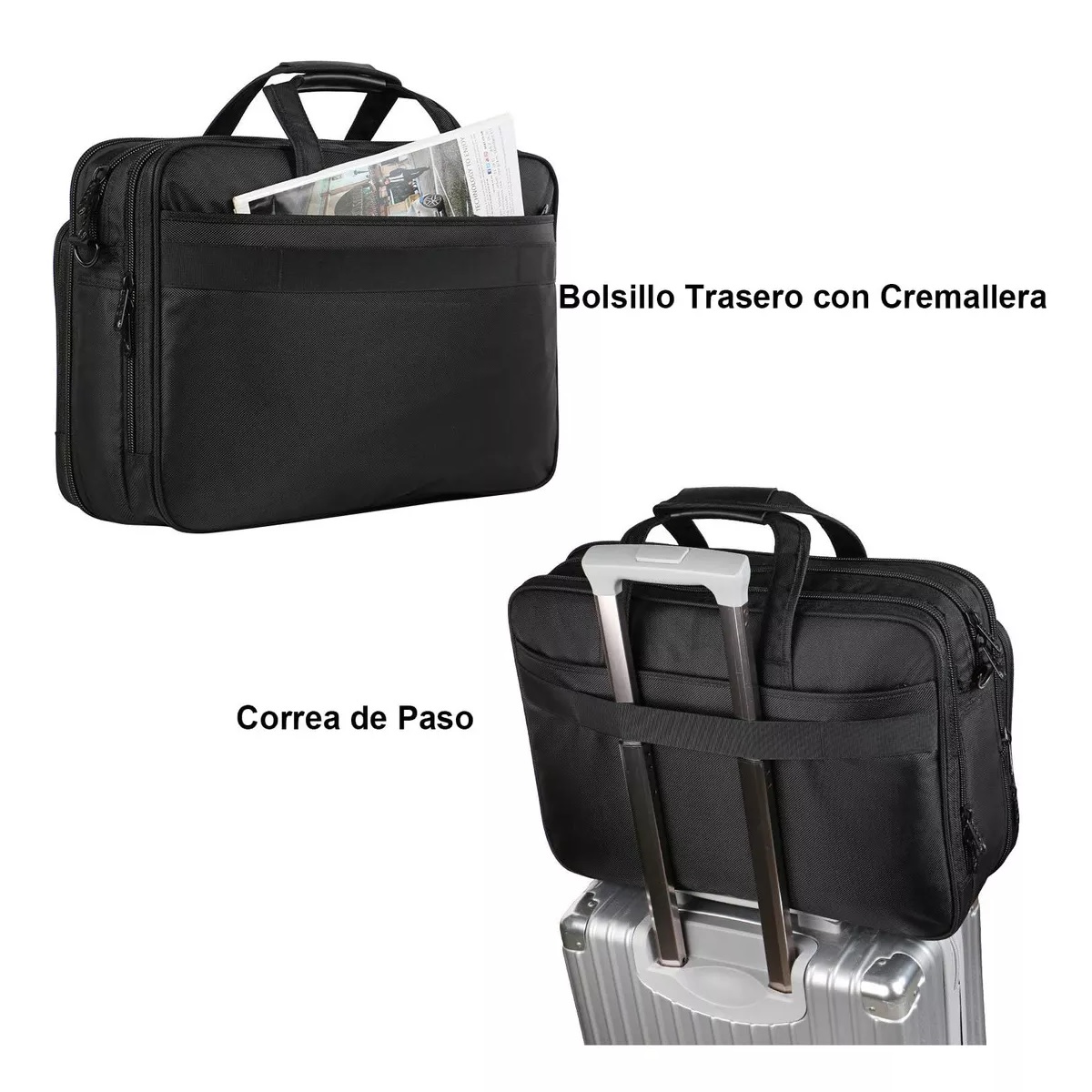 Maletin Para Laptop De 17 Pulgadas Negro