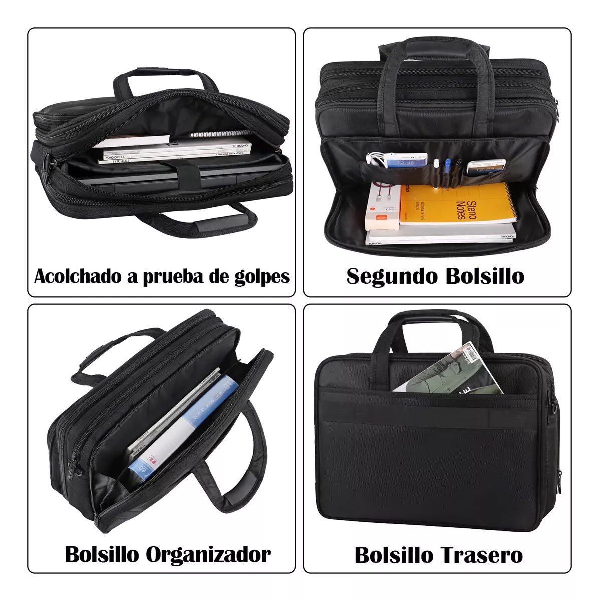 Maletin Para Laptop De 17 Pulgadas Negro