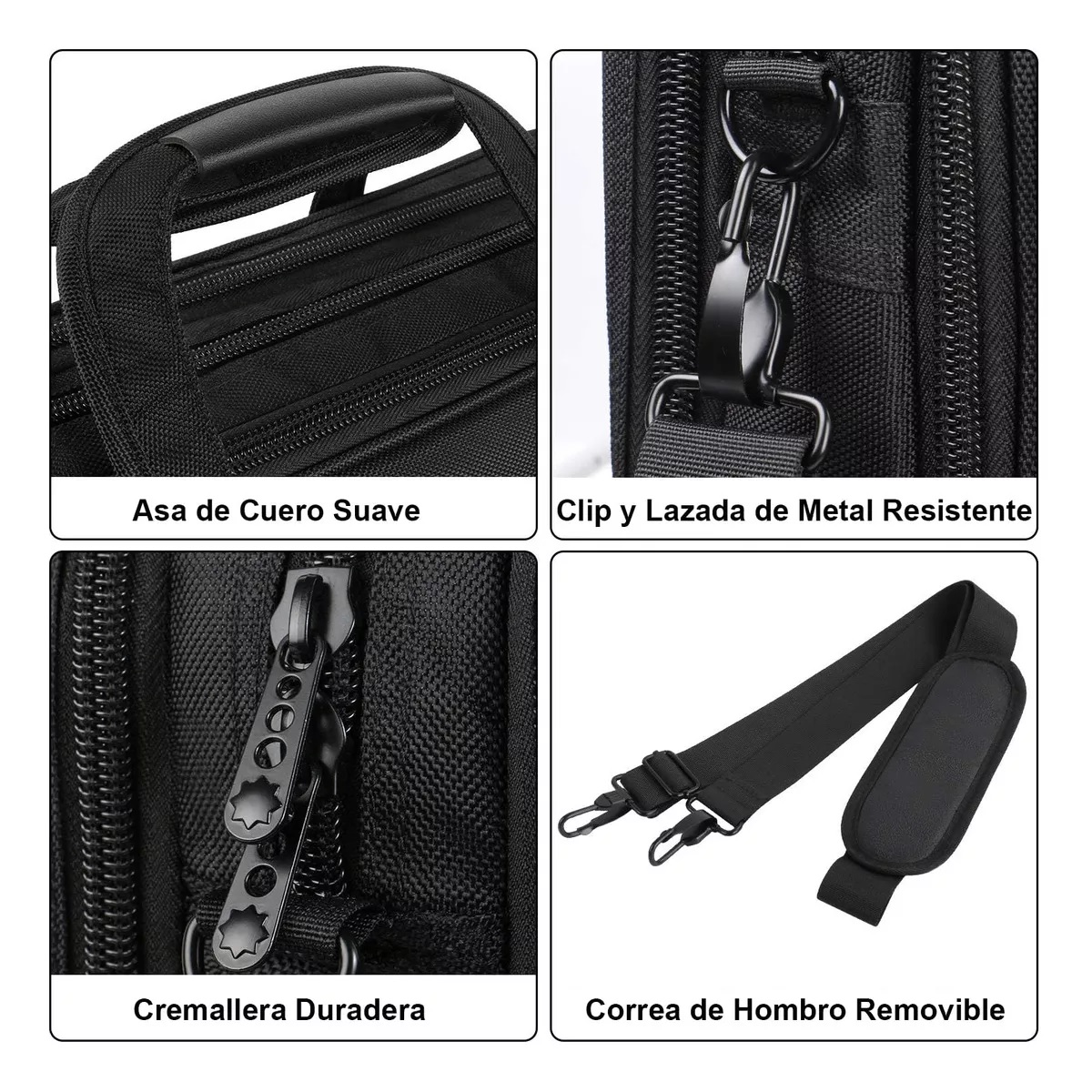 Maletin Para Laptop De 17 Pulgadas Negro