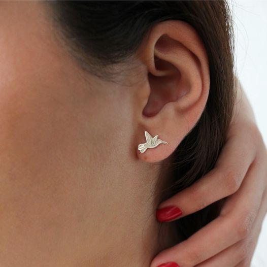 Broqueles Suerte Colibrí de plata .925, Joyería para Mujer de Anante Joyería