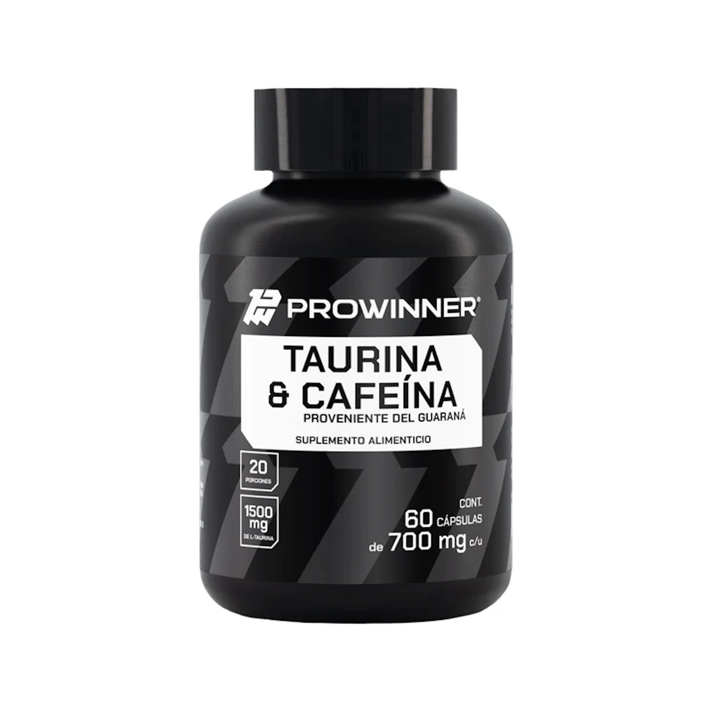 Taurina Cafeína 60 cápsulas Prowinner Guaraná 