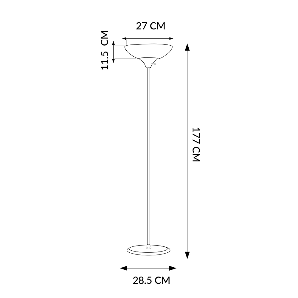 Lámpara de piso Delight KOPEN Negro