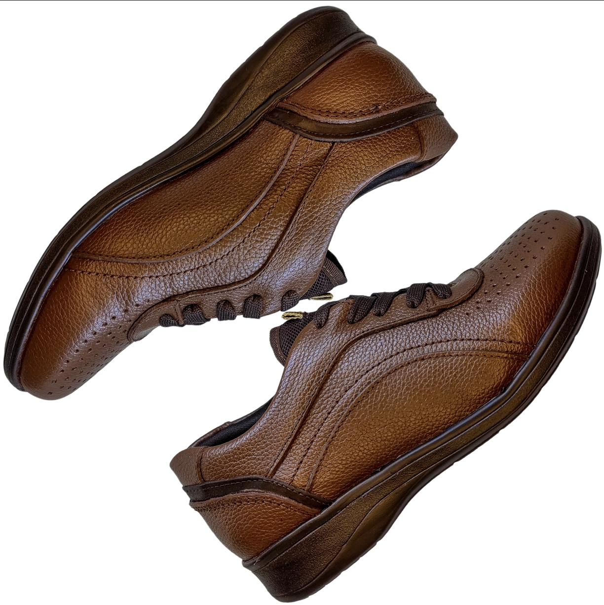 Tenis de Mujer en Piel Vacuno Confort Zapato Casual Cómodo