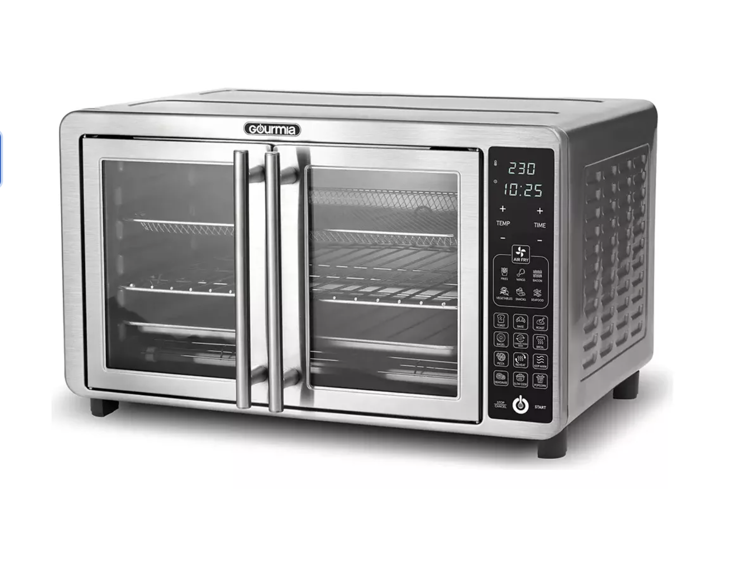 Horno Freidora De Aire XL Gourmia Digital Puertas Francesas