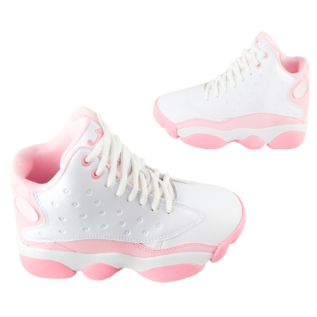 Tenis Bota Niña 100% Piel Arco Ortopédico Basquetbol 413-BR