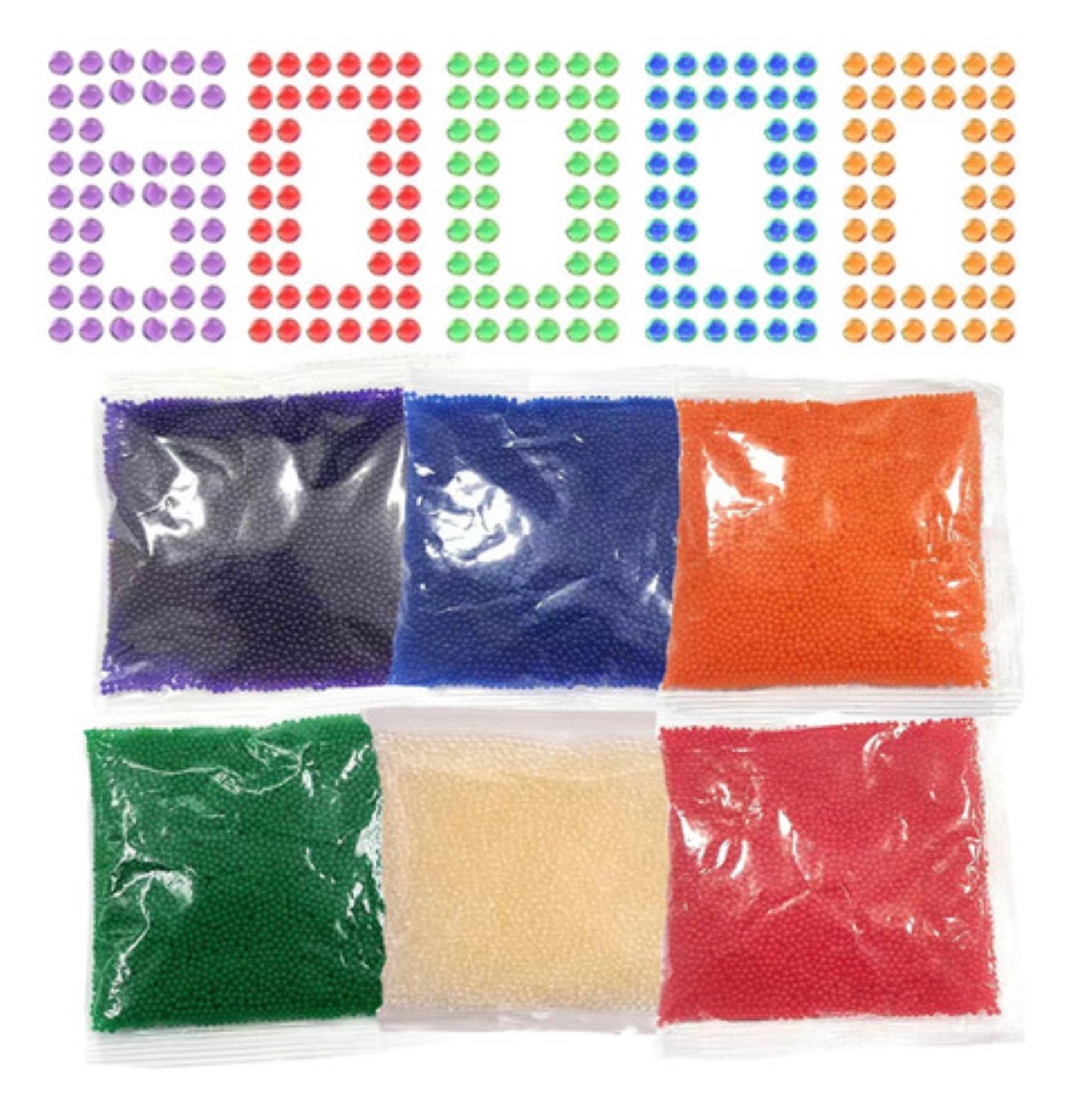 60000 Bolitas De Gel 7-8mm Balas De Hidrogel Para Pistola COLORES