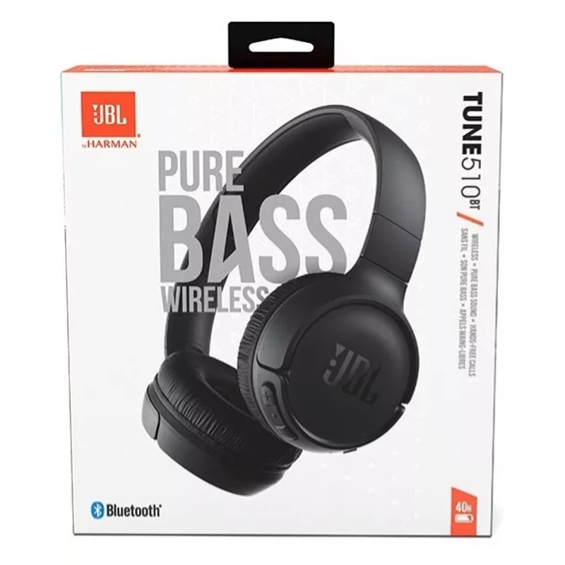 Audífonos inalámbricos JBL Tune 510BT JBLT510BT Negro Led