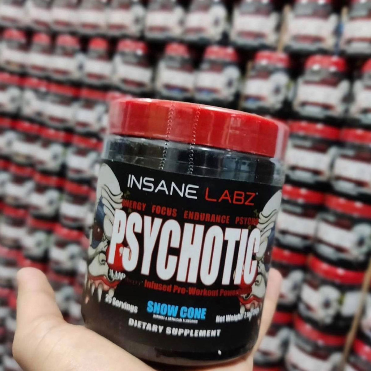 Pre-Entreno Insane Labz Psychotic 376 Gr. 60 Serv. - Ponche Frutal XSupps