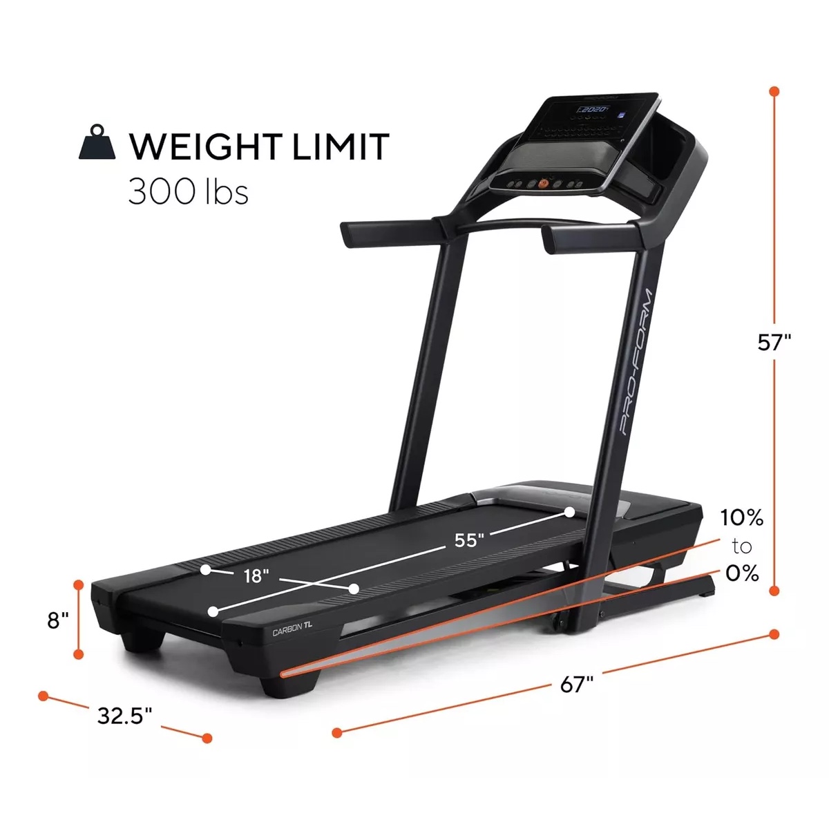 Proform caminadora Carbon TL 