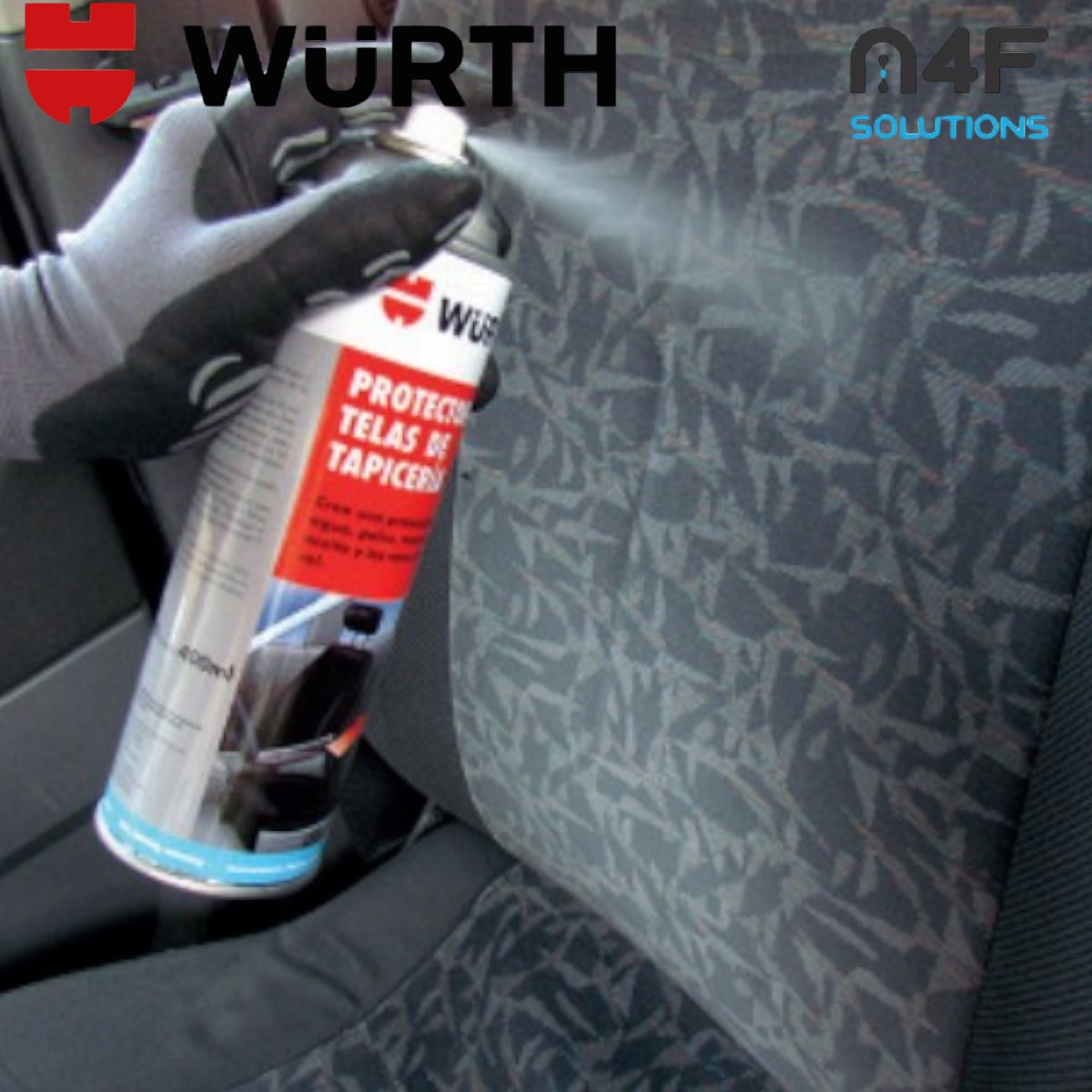 Wurth Protector Telas Auto Tapiceria Asientos 400 Ml 3 Pzas